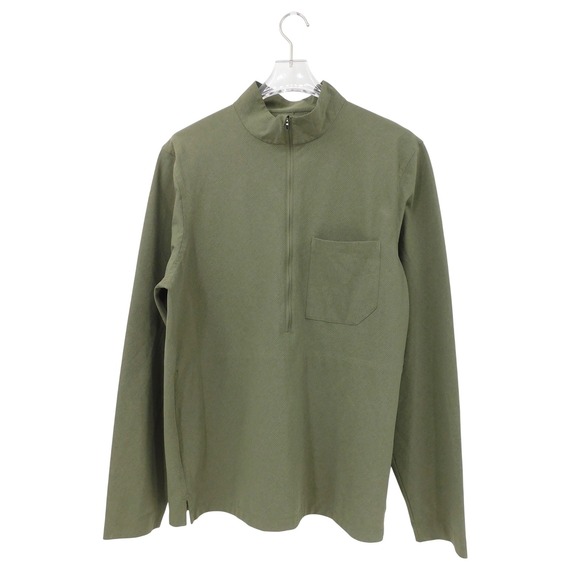 lululemon athletica Other - Lululemon‎ Men's WovenAir Half-Zip Green Long Sleeve Pullover Shirt Size L
